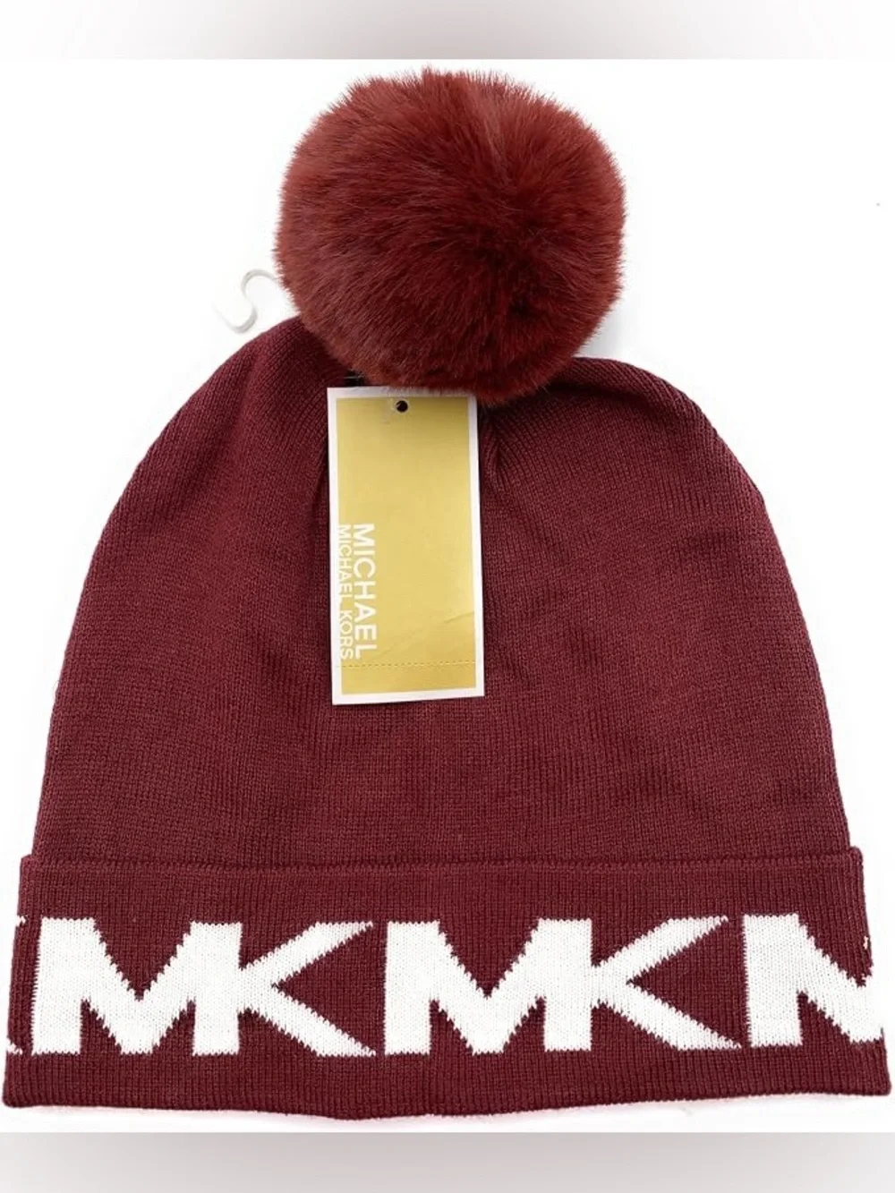 Michael Kors 8008 Women's Hat I Pommel Hat I Winter Hat I One Size I Knitted Hat